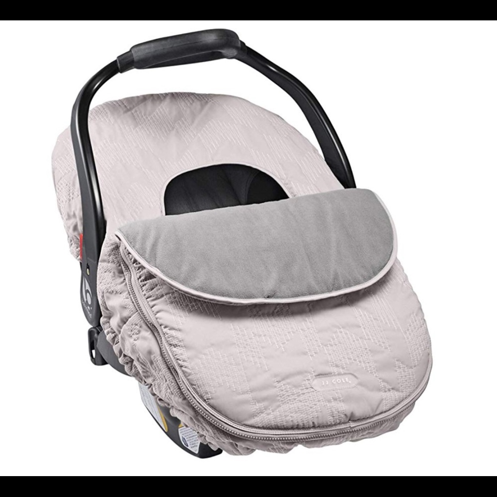 JJ Cole | Car Seat Cover Grey Herringbone | OS - NEW